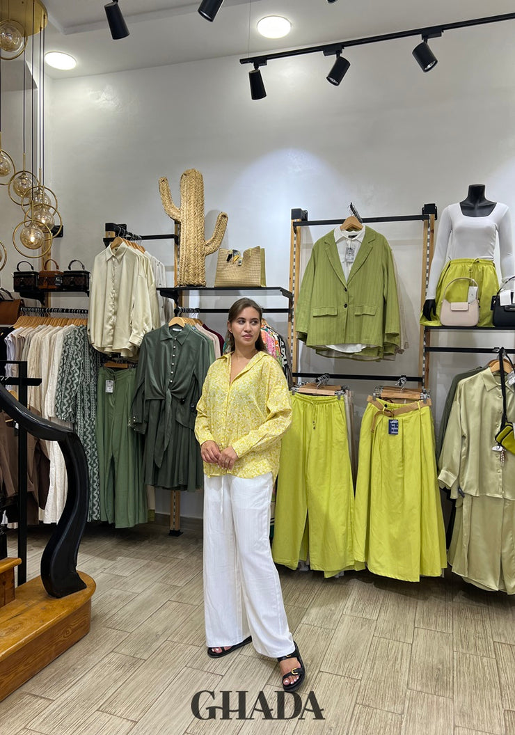 Chemise jaune