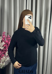 Pull en maille col rond