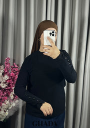 Pull en maille col rond