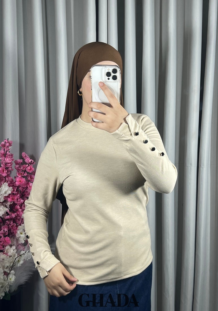 Pull en maille col rond