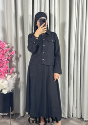 Ensemble veste et jupe en noir