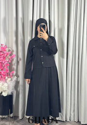 Ensemble veste et jupe en noir