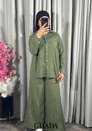 Ensemble en vert kaki