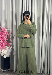 Ensemble en vert kaki
