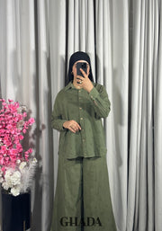 Ensemble en vert kaki