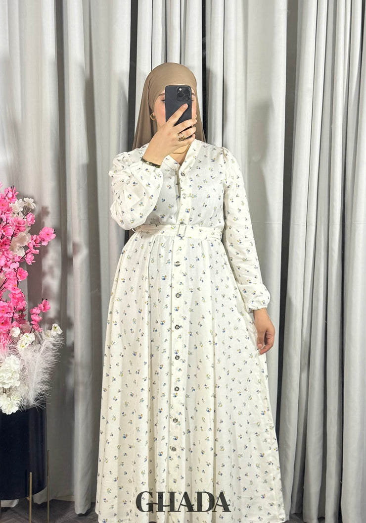Robe à motif florale