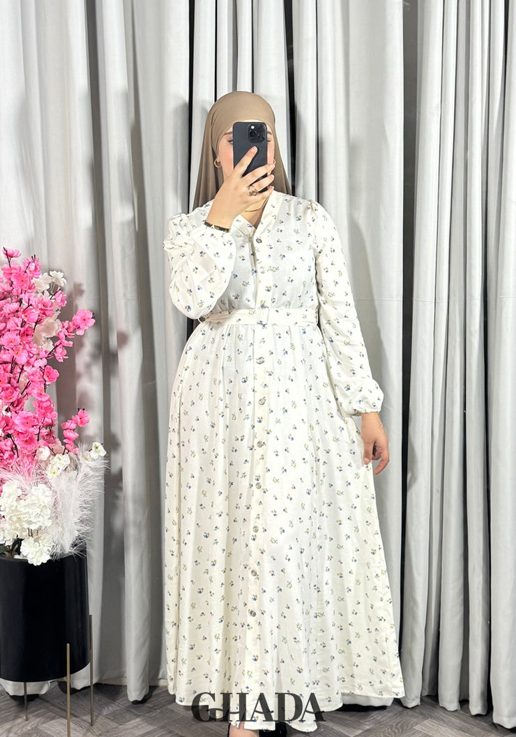 Robe à motif florale