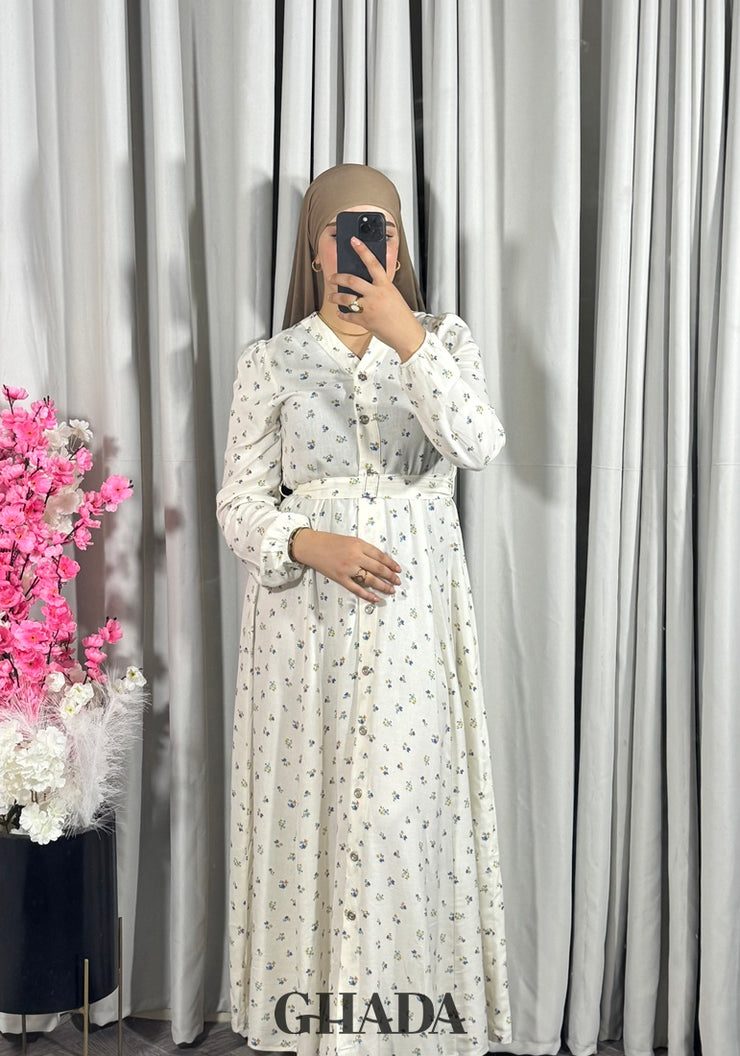 Robe à motif florale
