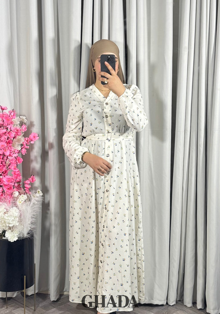 Robe à motif florale
