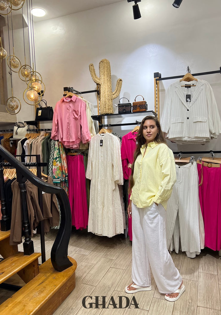 Chemise jaune