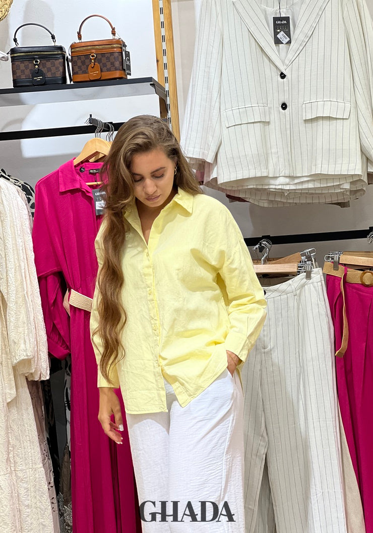 Chemise jaune
