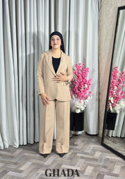 Ensemble tailleur en beige