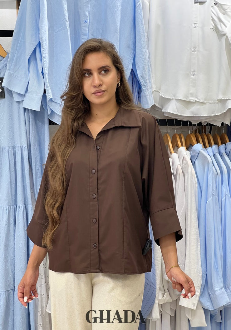 Chemise en marron
