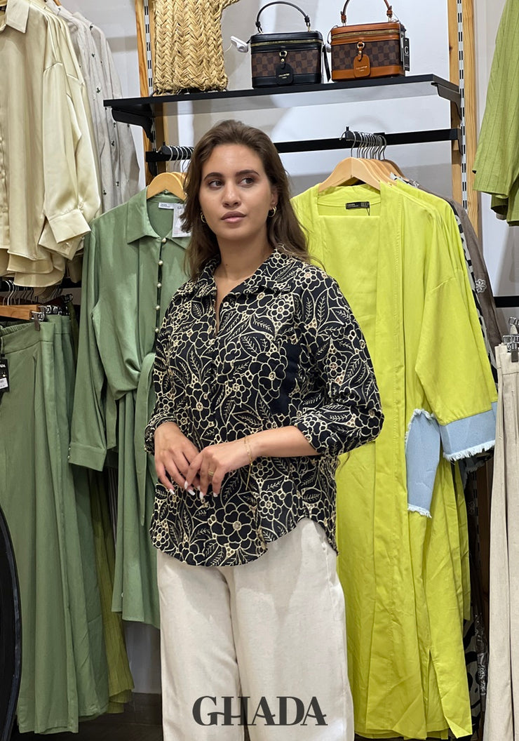 Chemise à motifs