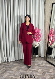 Ensemble Tailleur en Bordeaux
