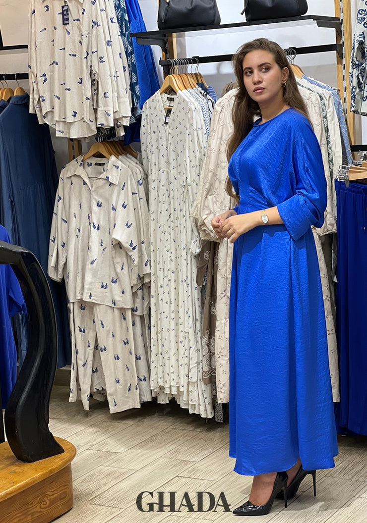 Robe satinée