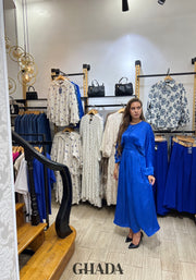 Robe satinée