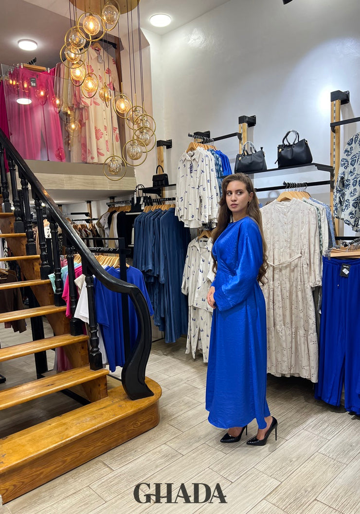 Robe satinée
