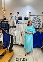 Robe satinée