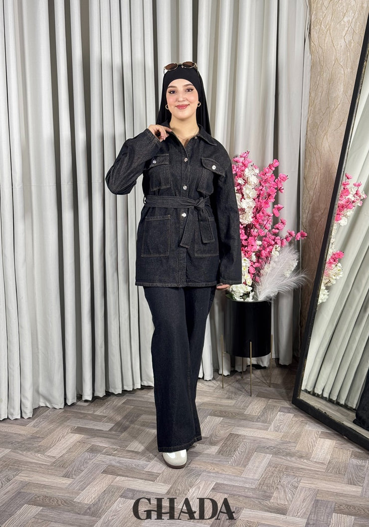 Ensemble en denim noir