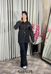 Ensemble en denim noir