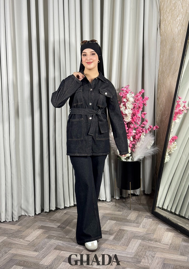 Ensemble en denim noir
