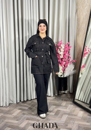 Ensemble en denim noir