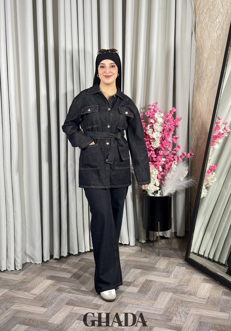 Ensemble en denim noir