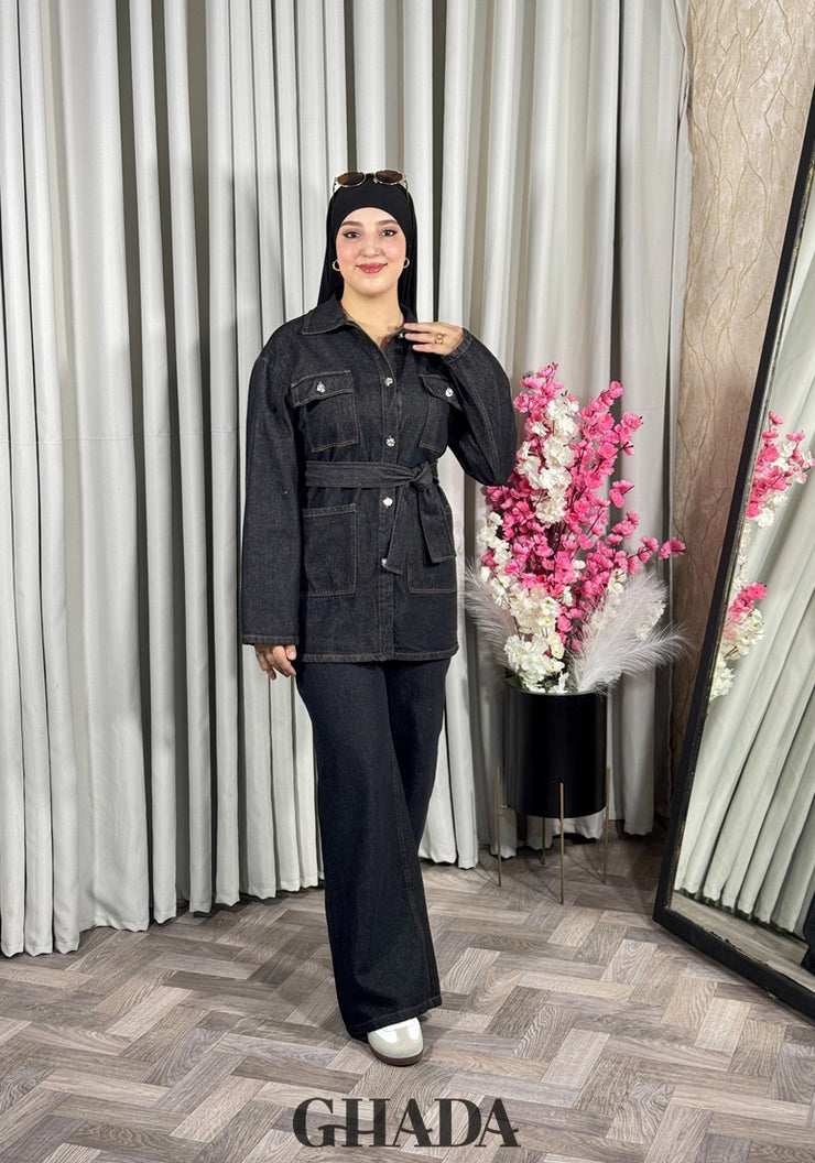 Ensemble en denim noir