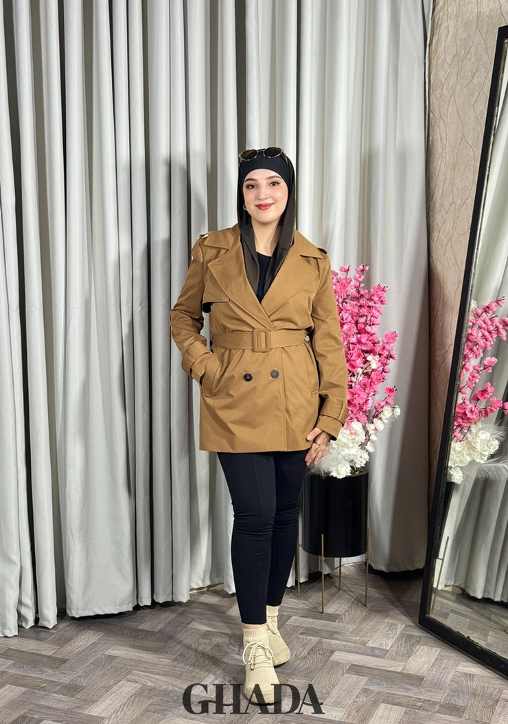 Trench-coat en camel