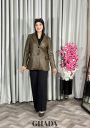 Veste en simili-cuir