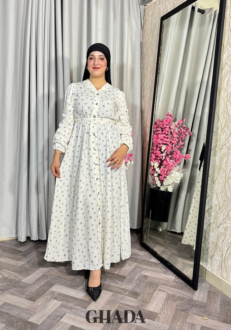 Robe à motif florale