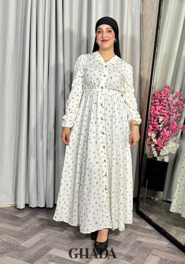 Robe à motif florale