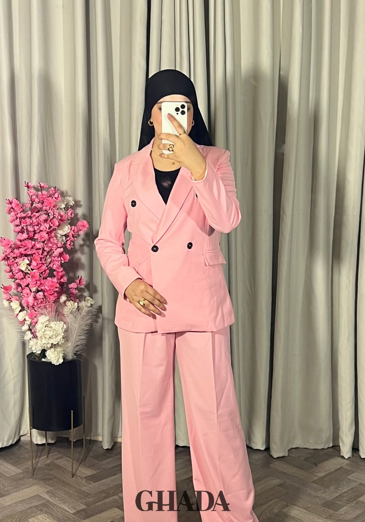 Ensemble tailleur en rose