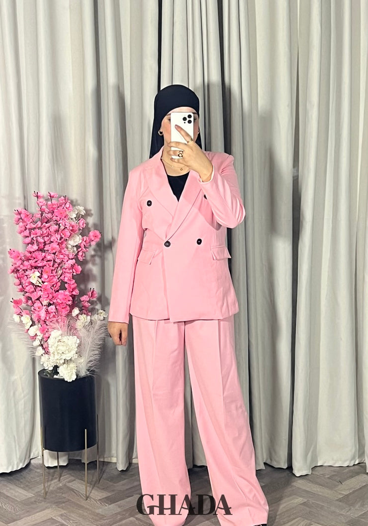 Ensemble tailleur en rose