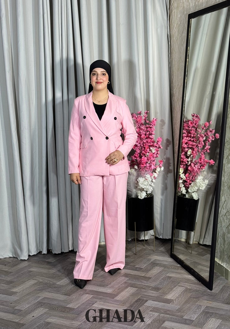 Ensemble tailleur en rose