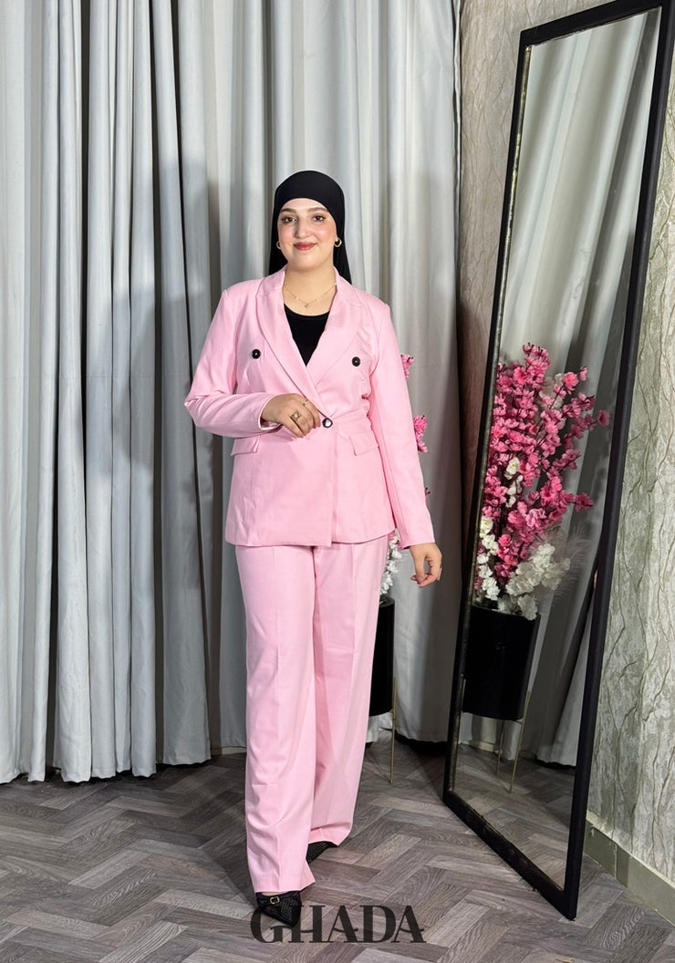 Ensemble tailleur en rose