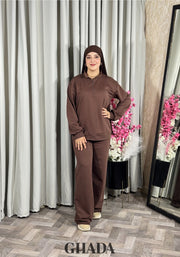 Ensemble survêtement en marron