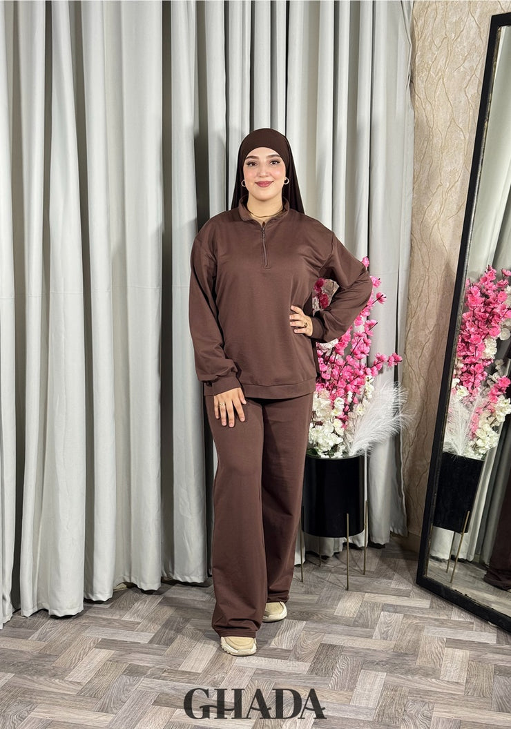 Ensemble survêtement en marron