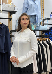 Chemise blanche boutonnée