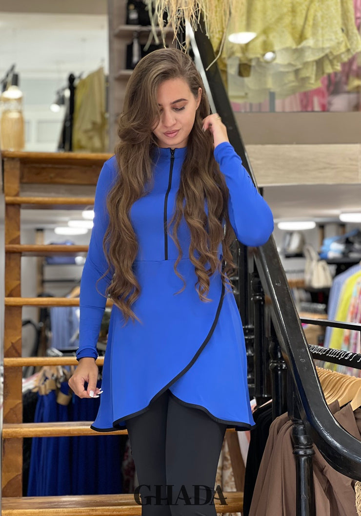 Maillot de bain burkini en bleu