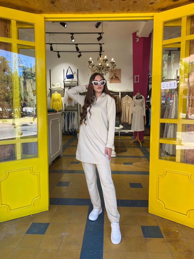 Ensemble de survêtement en beige