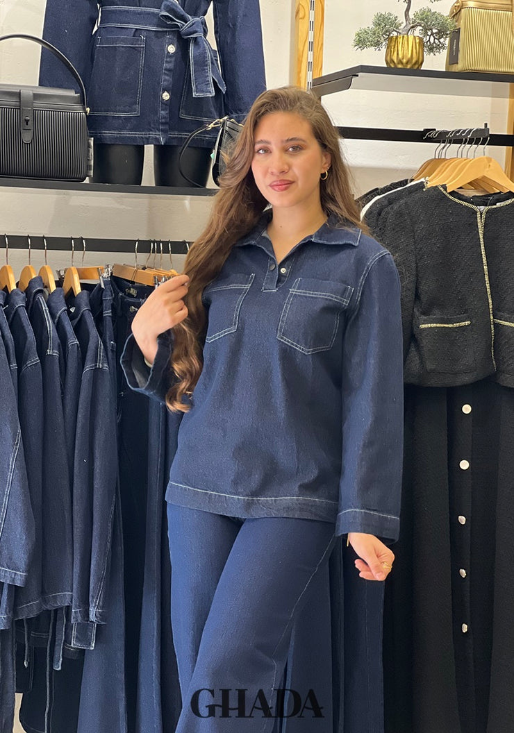 Chemise en denim