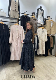 Robe en dentelle noire