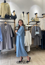 Robe - chemise à rayures