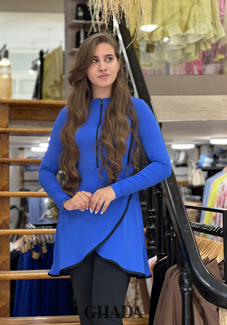 Maillot de bain burkini en bleu