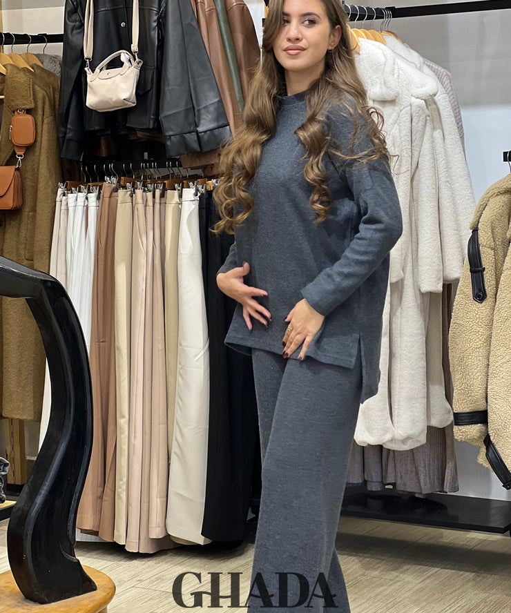 Ensemble en maille avec pantalon