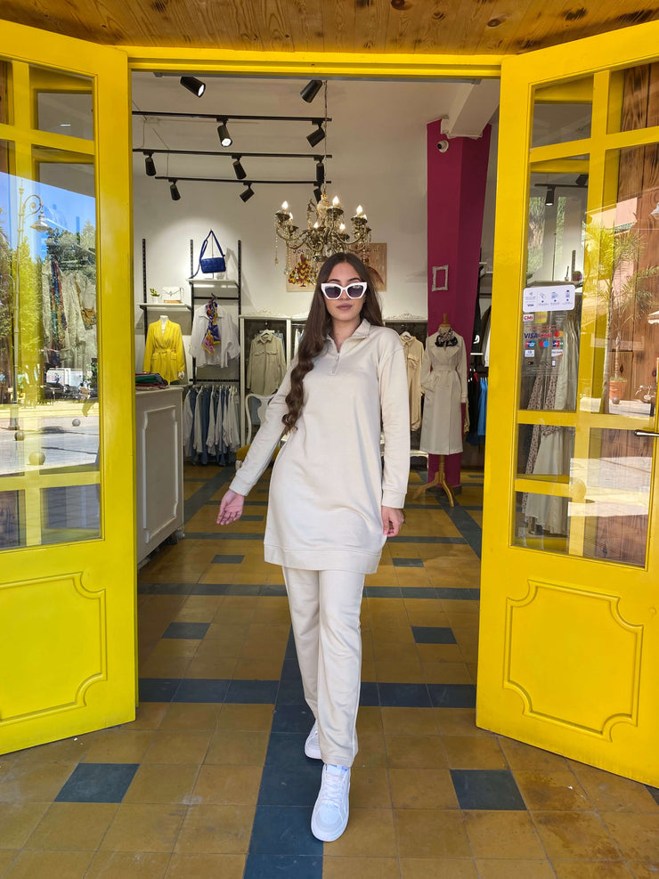 Ensemble de survêtement en beige