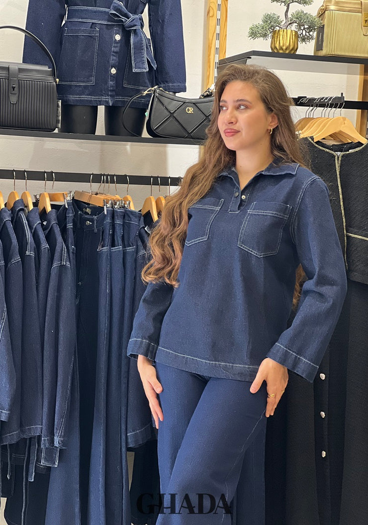 Chemise en denim