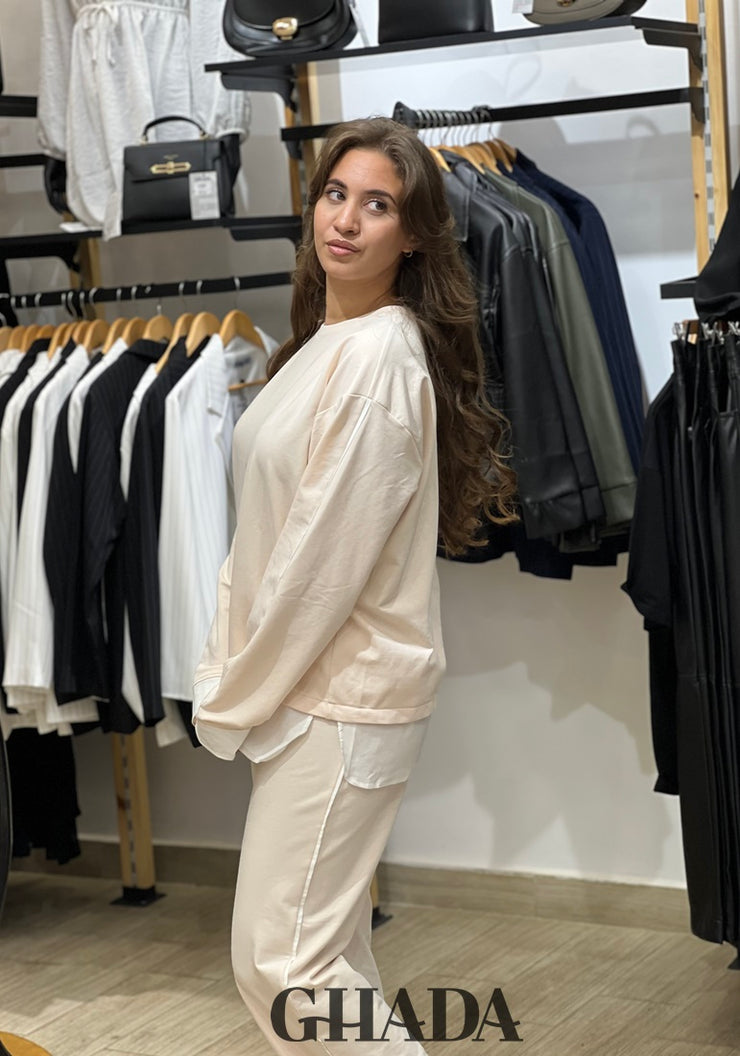 Ensemble survêtement en beige